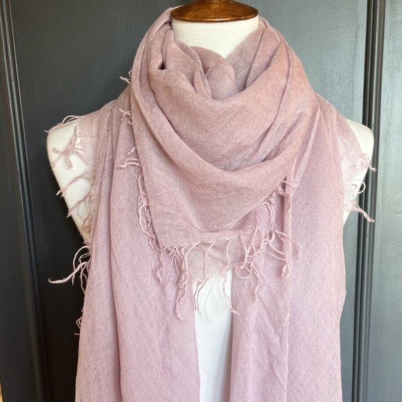 New Auth Chan Luu Cashmere and Silk Scarf Color: Faded Lilac - Picture 1 of 6
